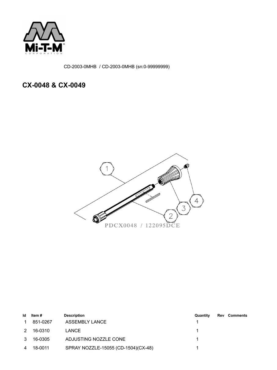 MI-T-M, CD-2003-0MHB, IPL.24