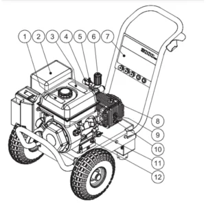 MI-T-M Pressure Washer CM-2703-0MHB - Model Identification Image