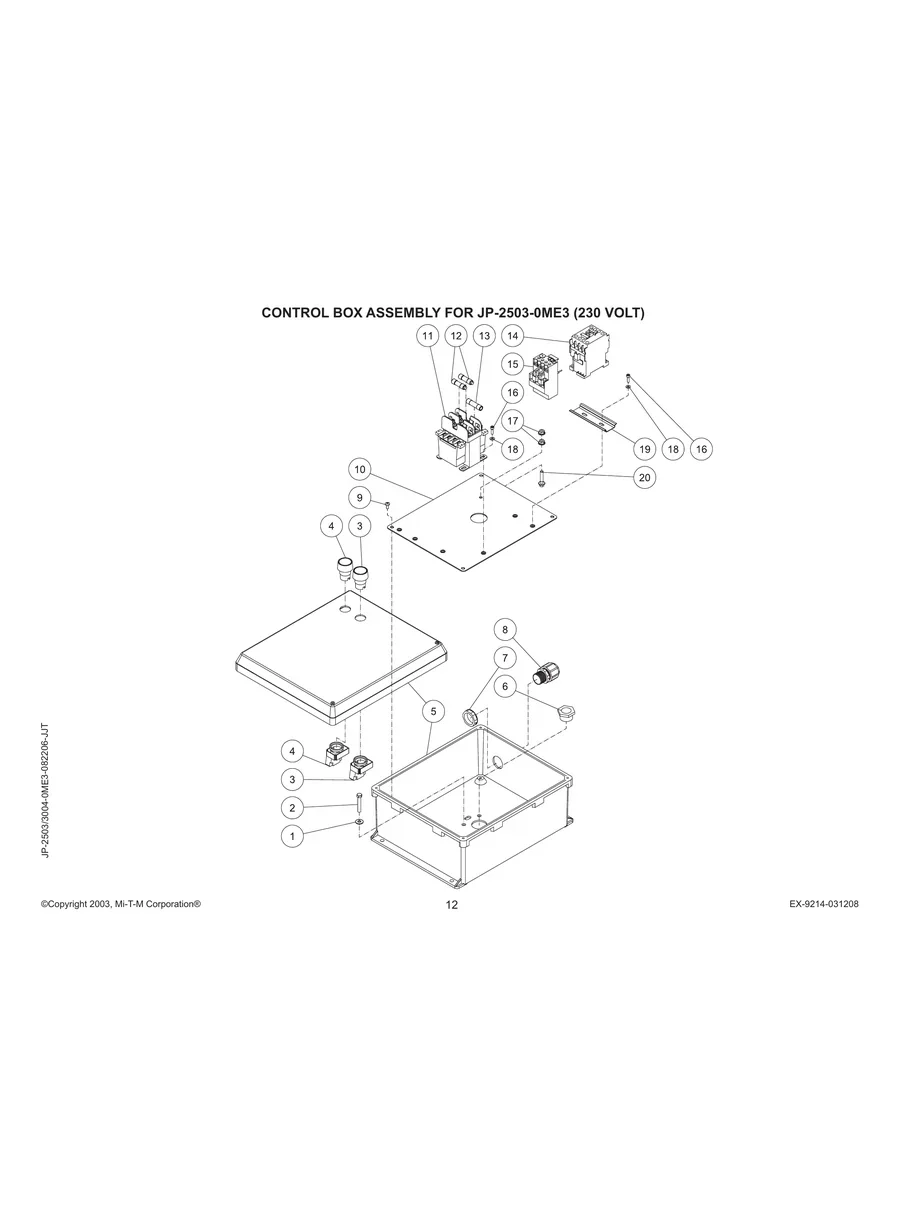 MI-T-M, JP-2503-0ME3, 10381724-99999999, IPL.12