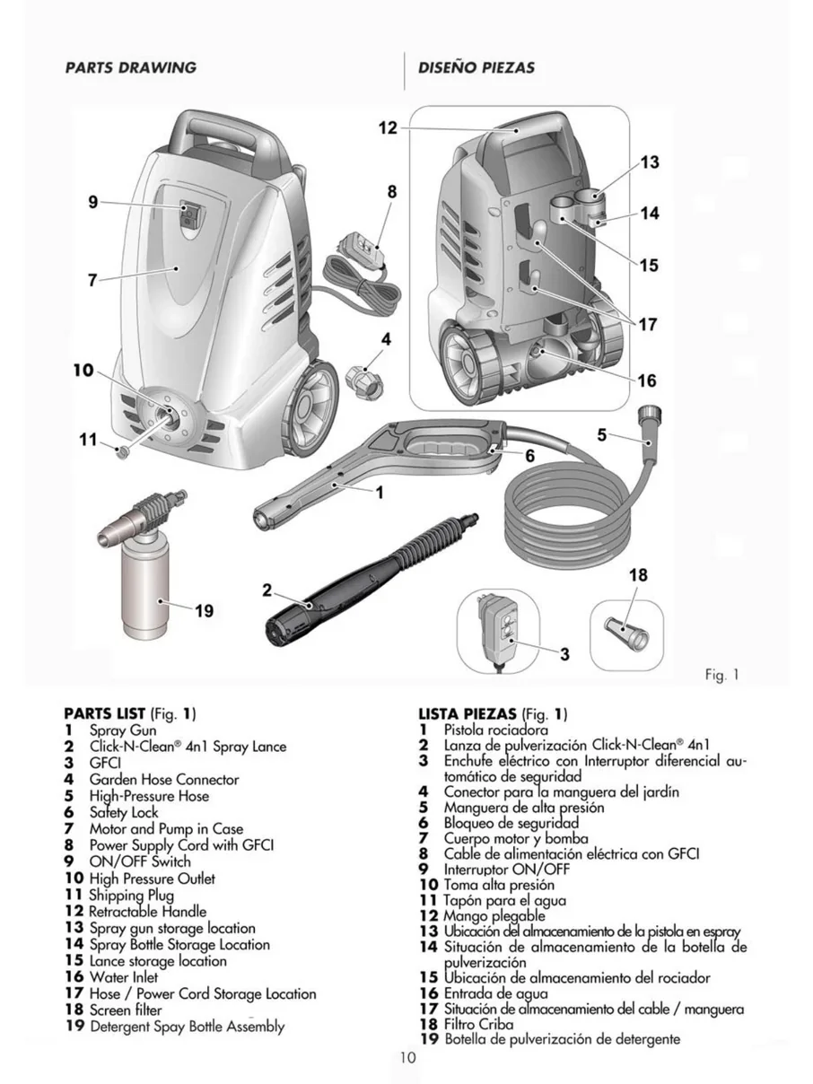 POWERWASHER, PW1600TE, IPL.10