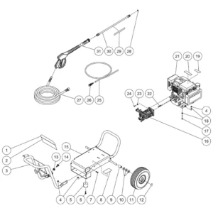 WP-2402-SWHB, 10393223-99999999 by PROFORCE - Pressure Washer Equipment Image