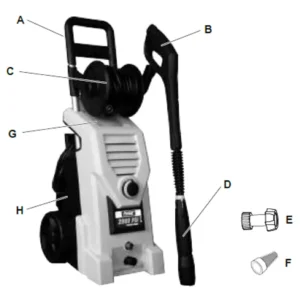 PULSAR PWE2000A Pressure Washer - Equipment Model Image