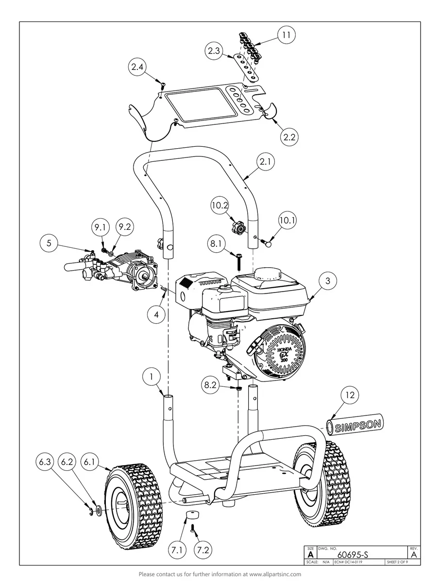 SIMPSON, PS3425, 60695-S, IPL.2