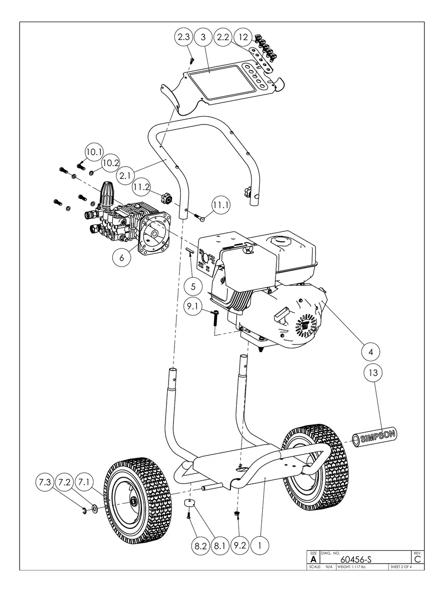 SIMPSON, PS4240H-SP, 60456-S, IPL.2