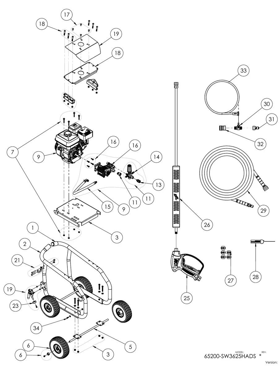 SIMPSON, SW3625HADS, 65200, IPL.1