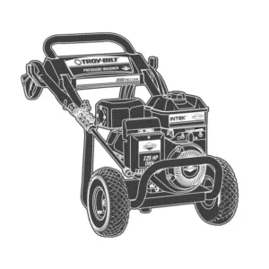 TROY-BILT Pressure Washer 020209 - Model Identification Image