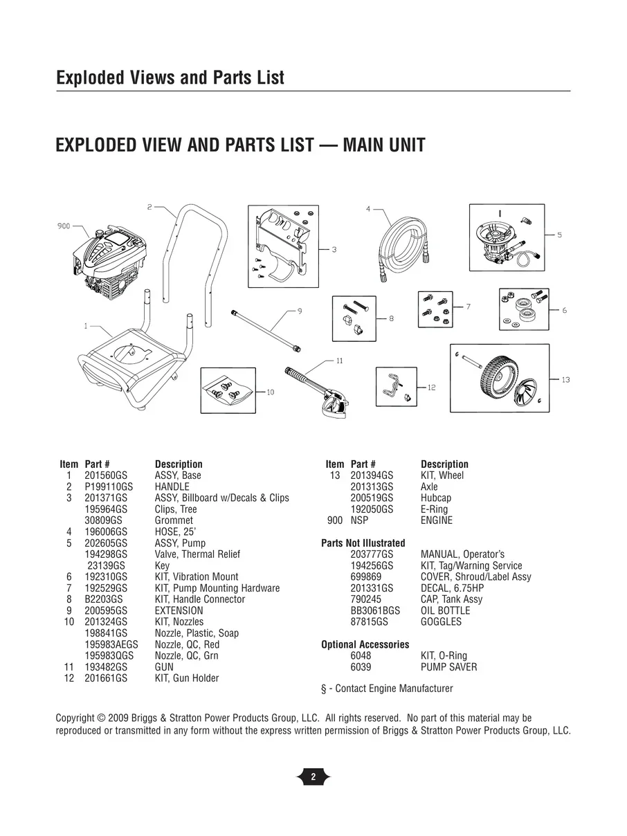 TROY-BILT, 020293-1, IPL.2