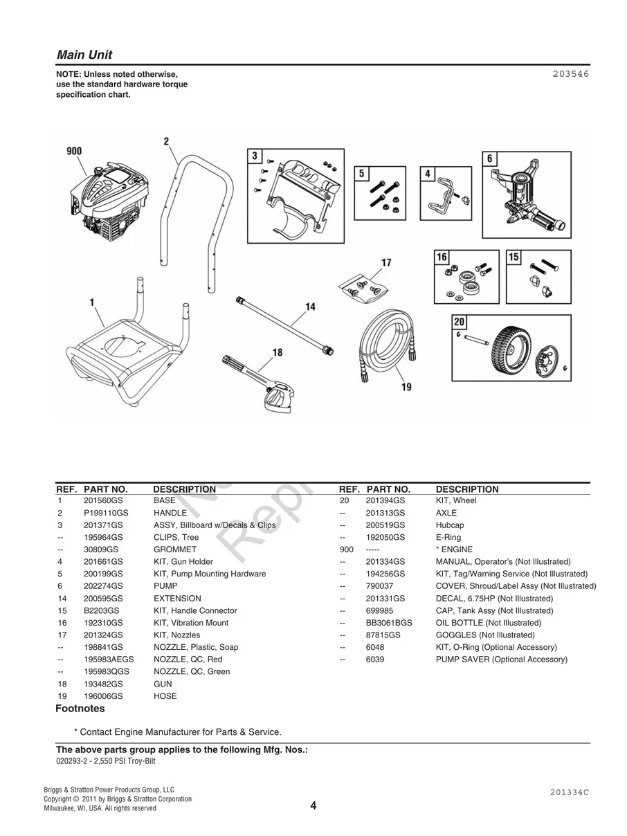 TROY-BILT, 020293-2, IPL.4