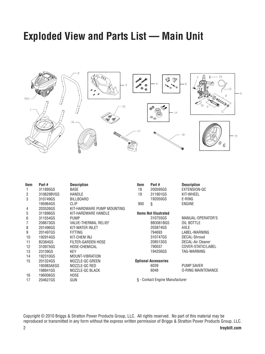 TROY-BILT, 020413-0, 2010, IPL.2