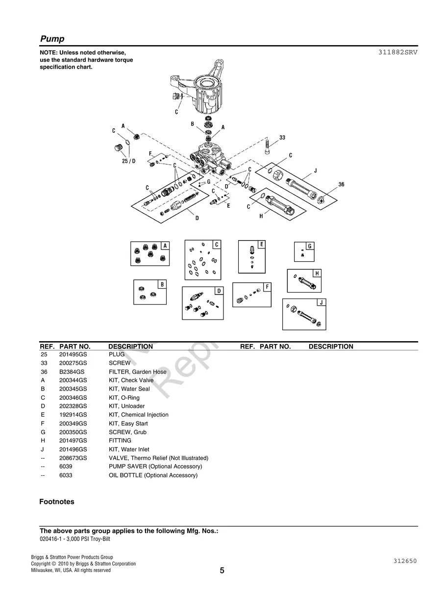 TROY-BILT, 020416-1, IPL.5