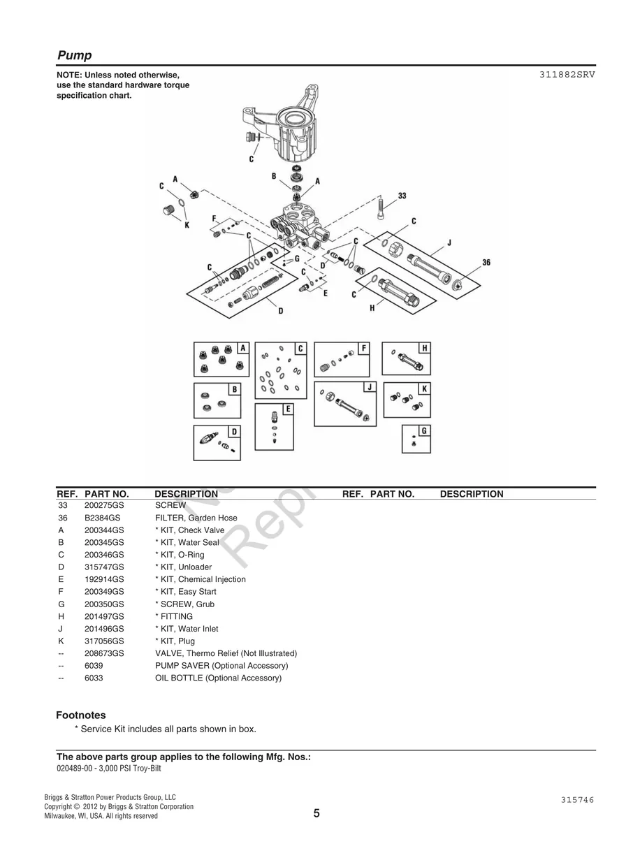 TROY-BILT, 020489-00, IPL.5