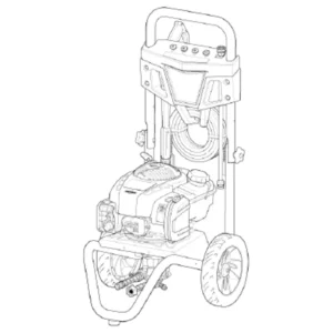 TROY-BILT Pressure Washer 020764-00 - Model Identification Image