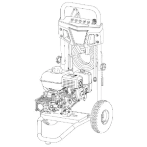 TROY-BILT Pressure Washer 020767-00 - Model Identification Image
