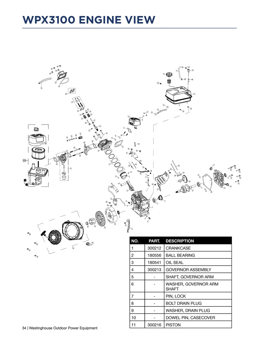 WESTINGHOUSE, WPX3100, IPL.34