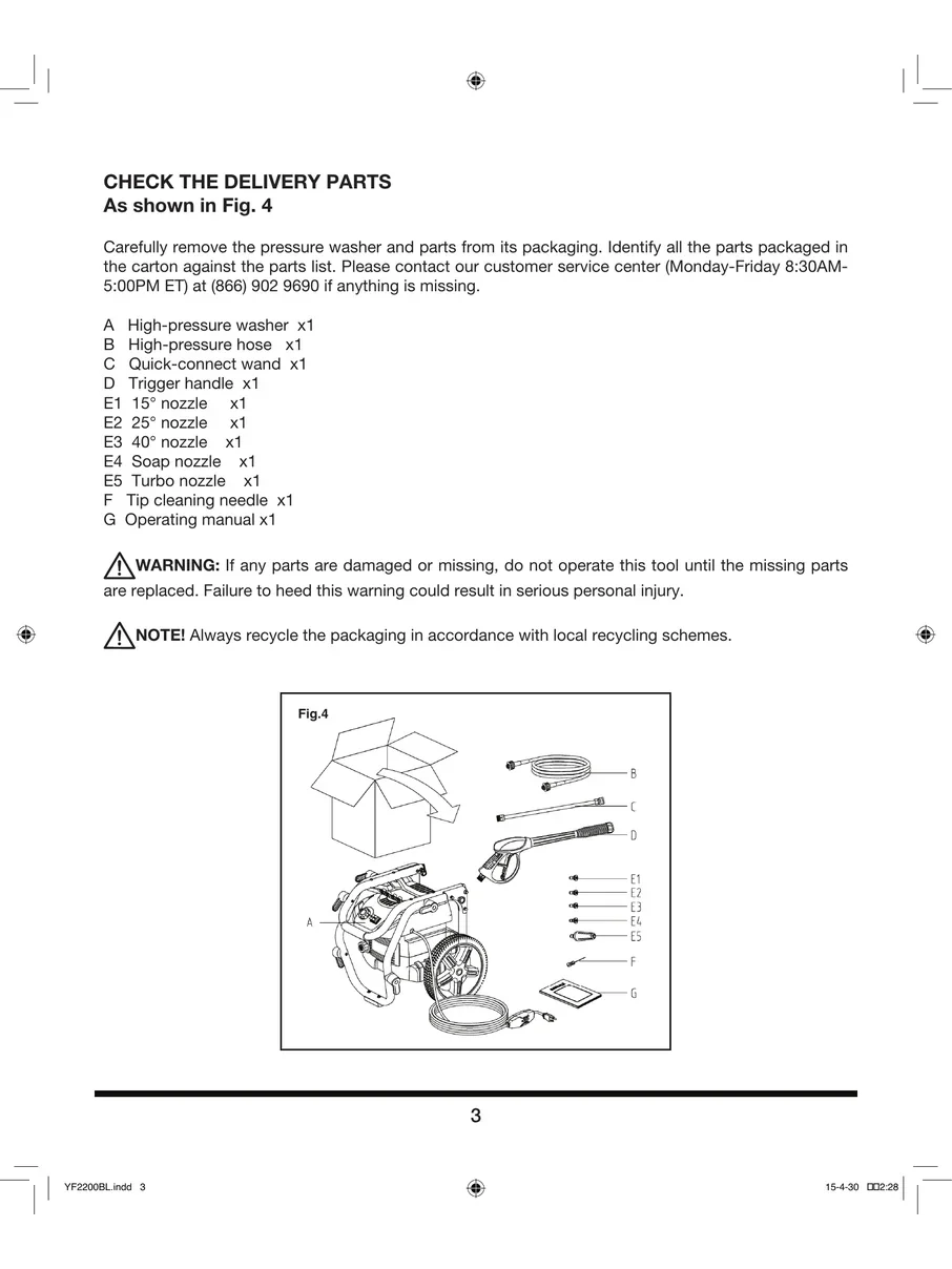 YARDFORCE, YF2200BL, IPL.5