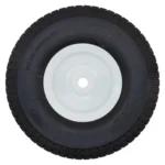 WHEEL ASSEMBLY, 10" PNEUMATIC, WHITE HUB, 5/8" AXLE