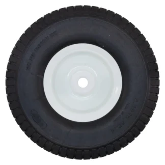 WHEEL ASSEMBLY, 10" PNEUMATIC, WHITE HUB, 5/8" AXLE