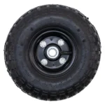 WHEEL ASSEMBLY, 10" PNEUMATIC, BLACK HUB, 5/8" AXLE