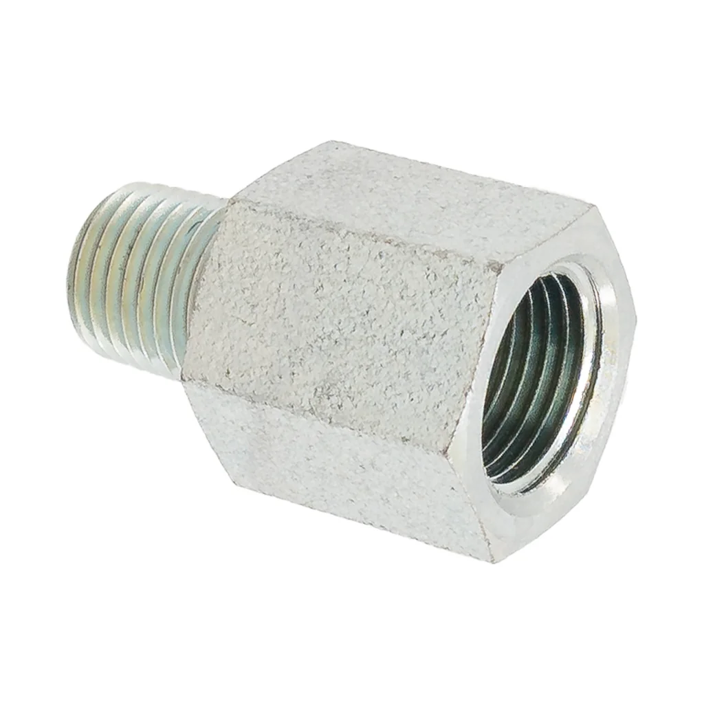 ADAPTER, 1/4"M X 3/8"F - STEEL