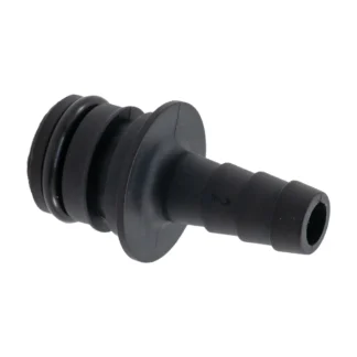 HOSE BARB, 3/8"HB X QC, POLYPROPYLENE