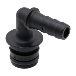 ELBOW, 3/8"HB X QC, POLYPROPYLENE