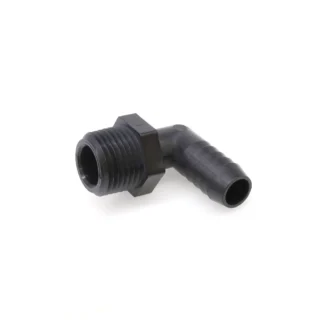90 DEGREE ELBOW, 1/2"MPT X 1/2"HB, POLYPROPYLENE