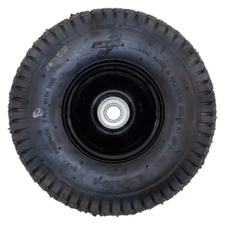 WHEEL ASSEMBLY, 10" X 4" PNEUMATIC, BLACK