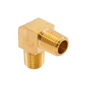90 DEGREE ELBOW, 1/4"M - BRASS